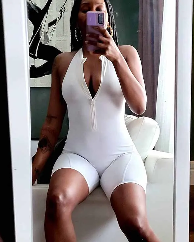 Women's Sexy Bodycon One Piece Romper Sleeveless Tank Top Shorts Jumpsuit