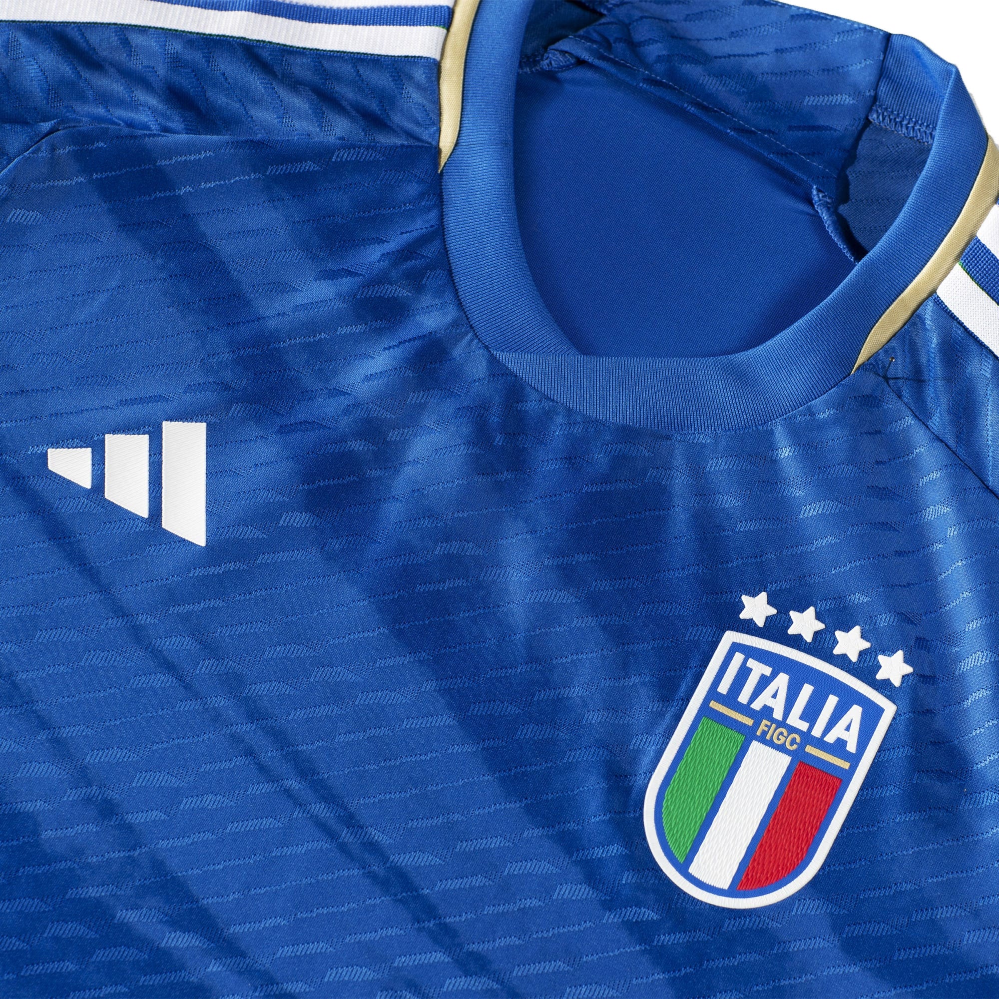 adidas Men's Italy 2023/24 Authentic Home Jersey Blue