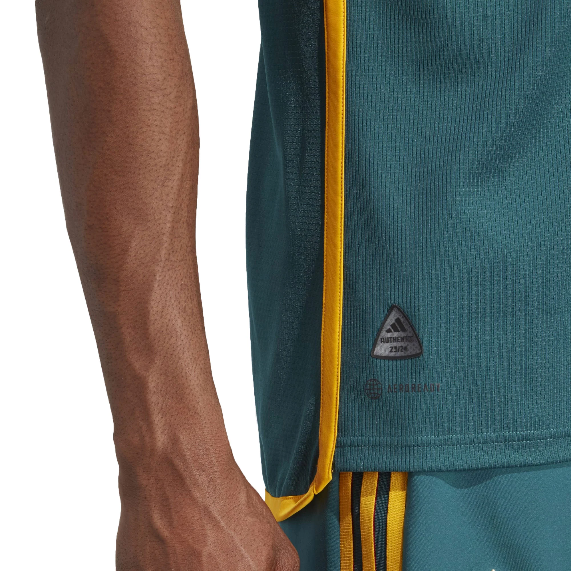 adidas Men's LA Galaxy 2023/24 Authentic Away Jersey Green/Gold