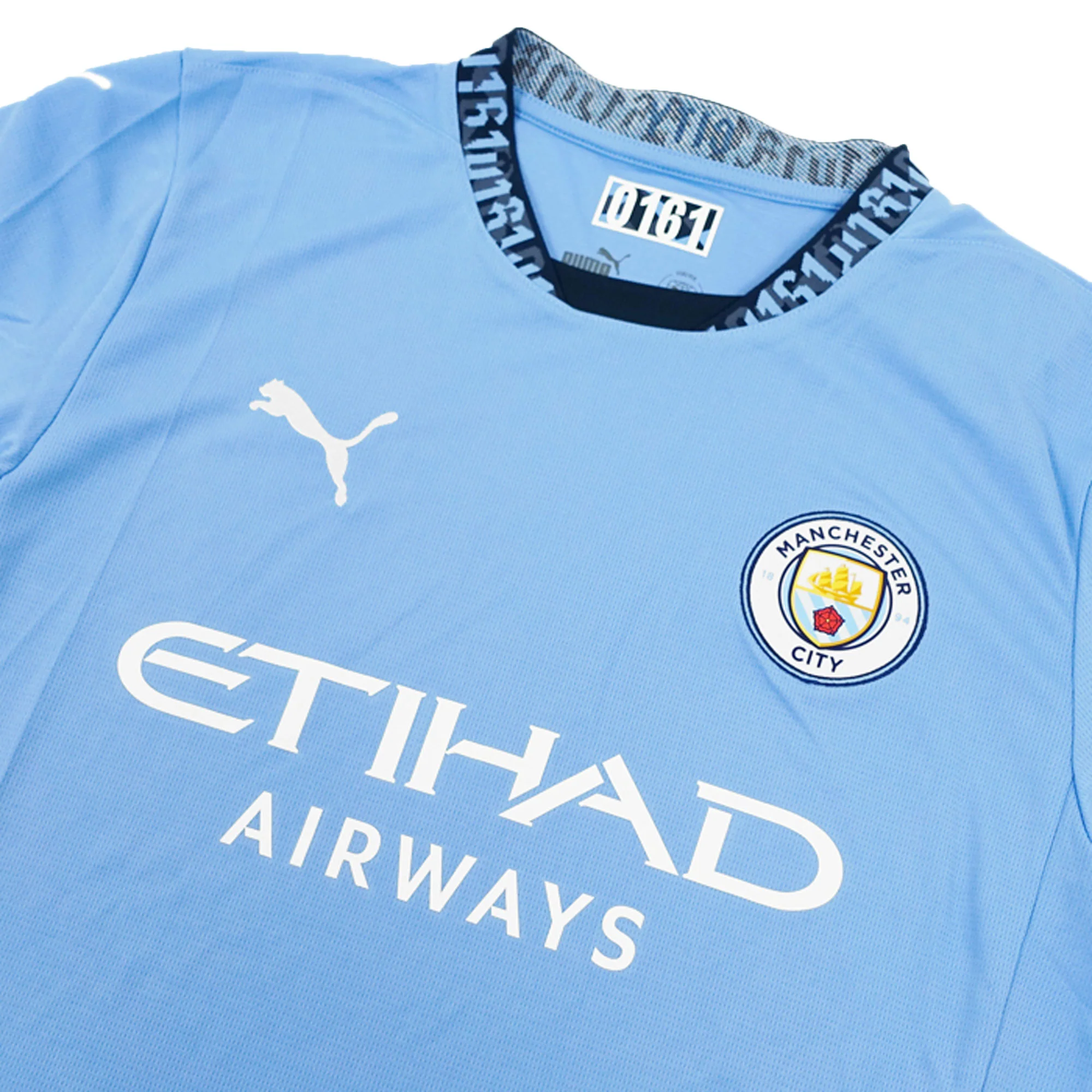 PUMA Men's Manchester City Home 2024/25 Jersey Light Blue/Marine Blue