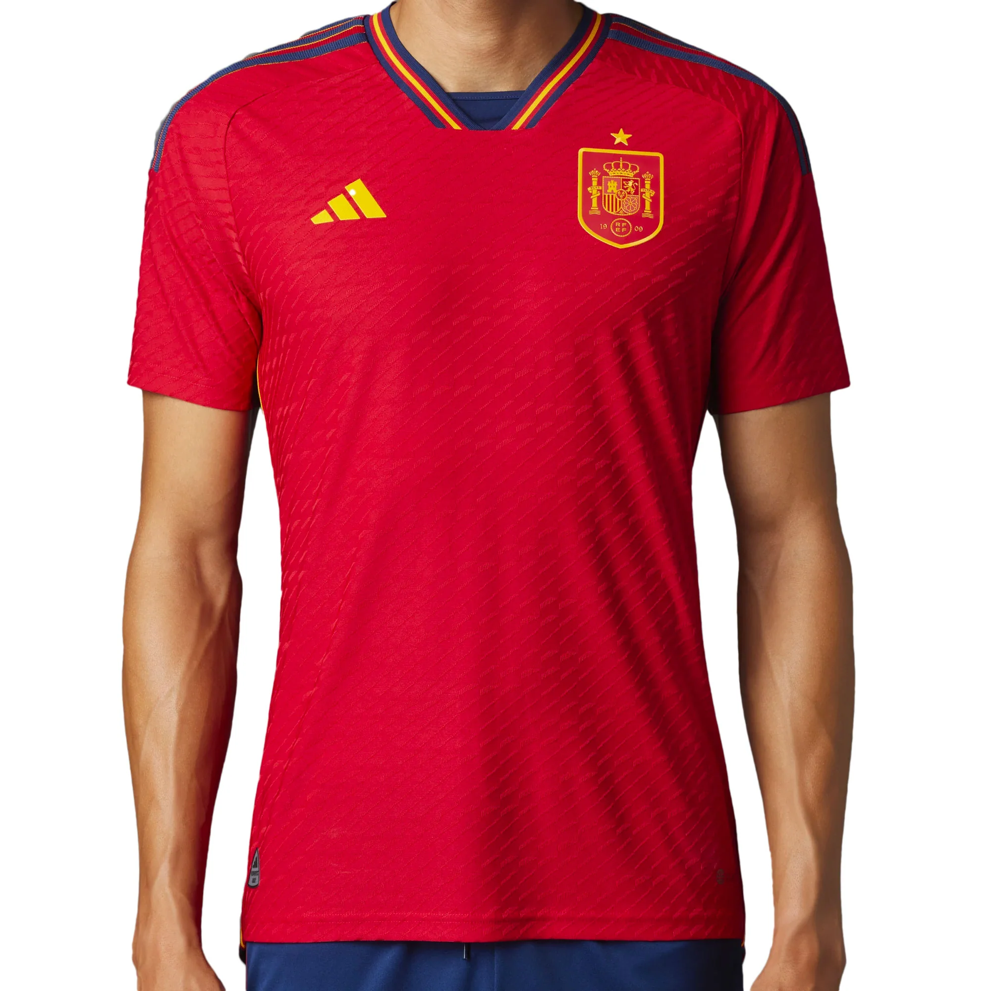 adidas Men's Spain 2022/23 Authentic Home Jersey Power Red/Navy