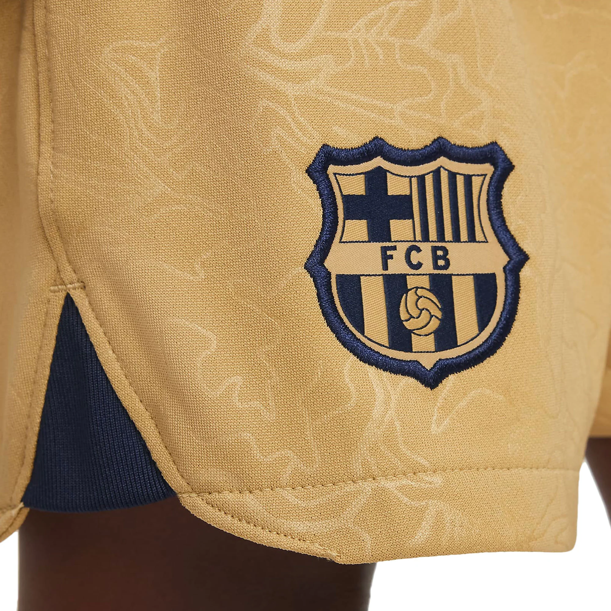 Nike Kids FC Barcelona 2022/23 Away Minikit Club Gold/Obsidian