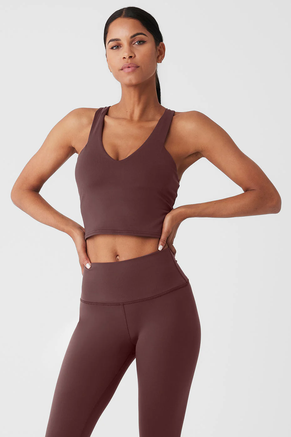 Airbrush Real Bra Tank - Cherry Cola