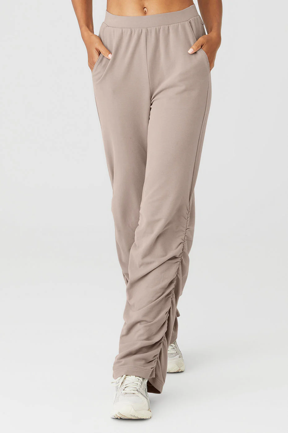 Ruched Soft Sculpt Pant - Taupe