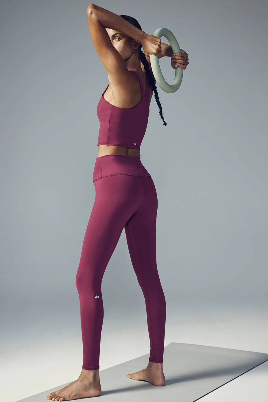 High-Waist Airbrush Legging - Wild Berry