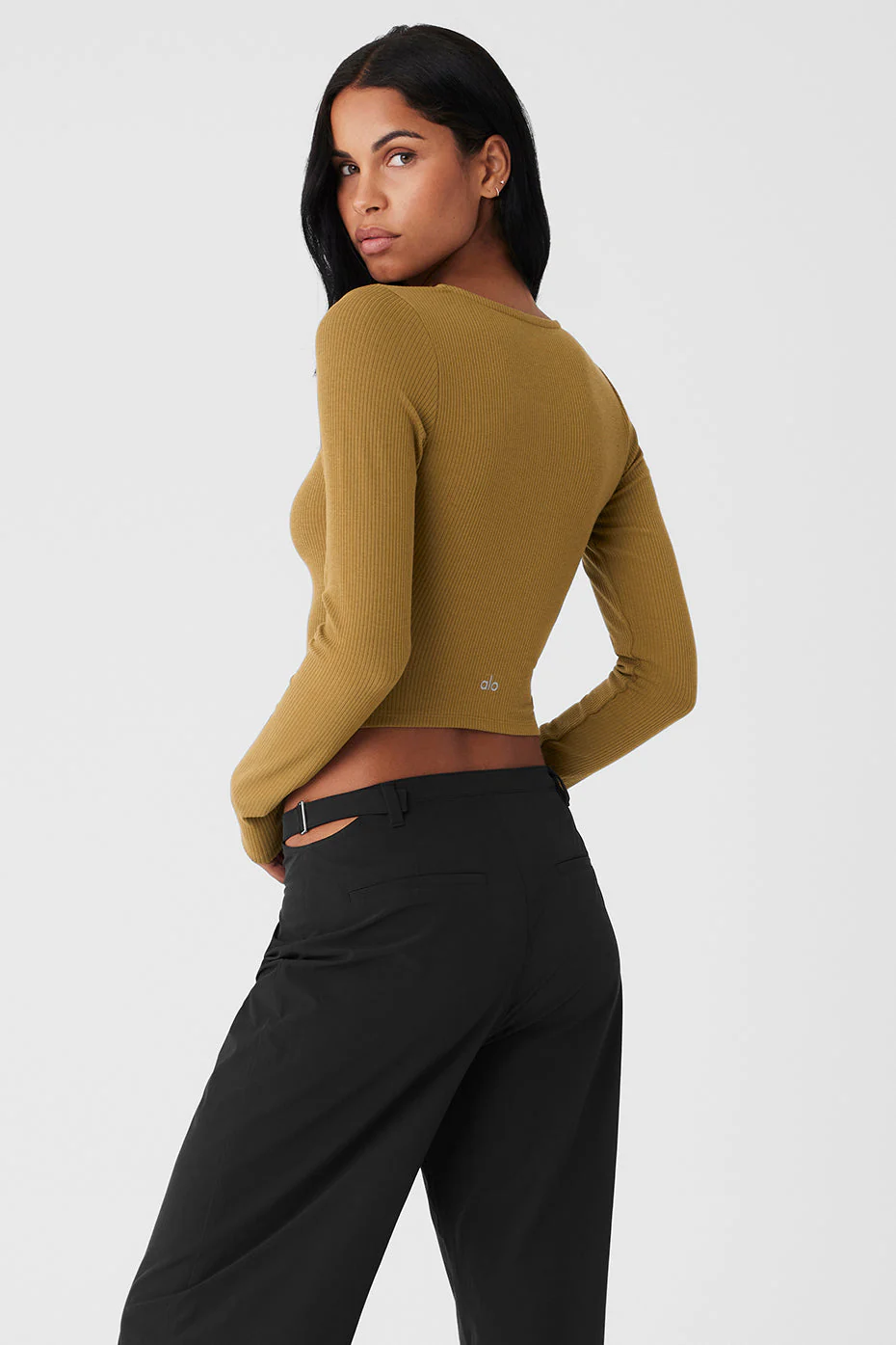 Ribbed Stardust Jacket - Golden Olive Branch