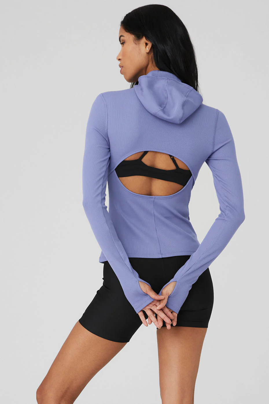 Alosoft Ribbed Frontrunner Long Sleeve - Infinity Blue