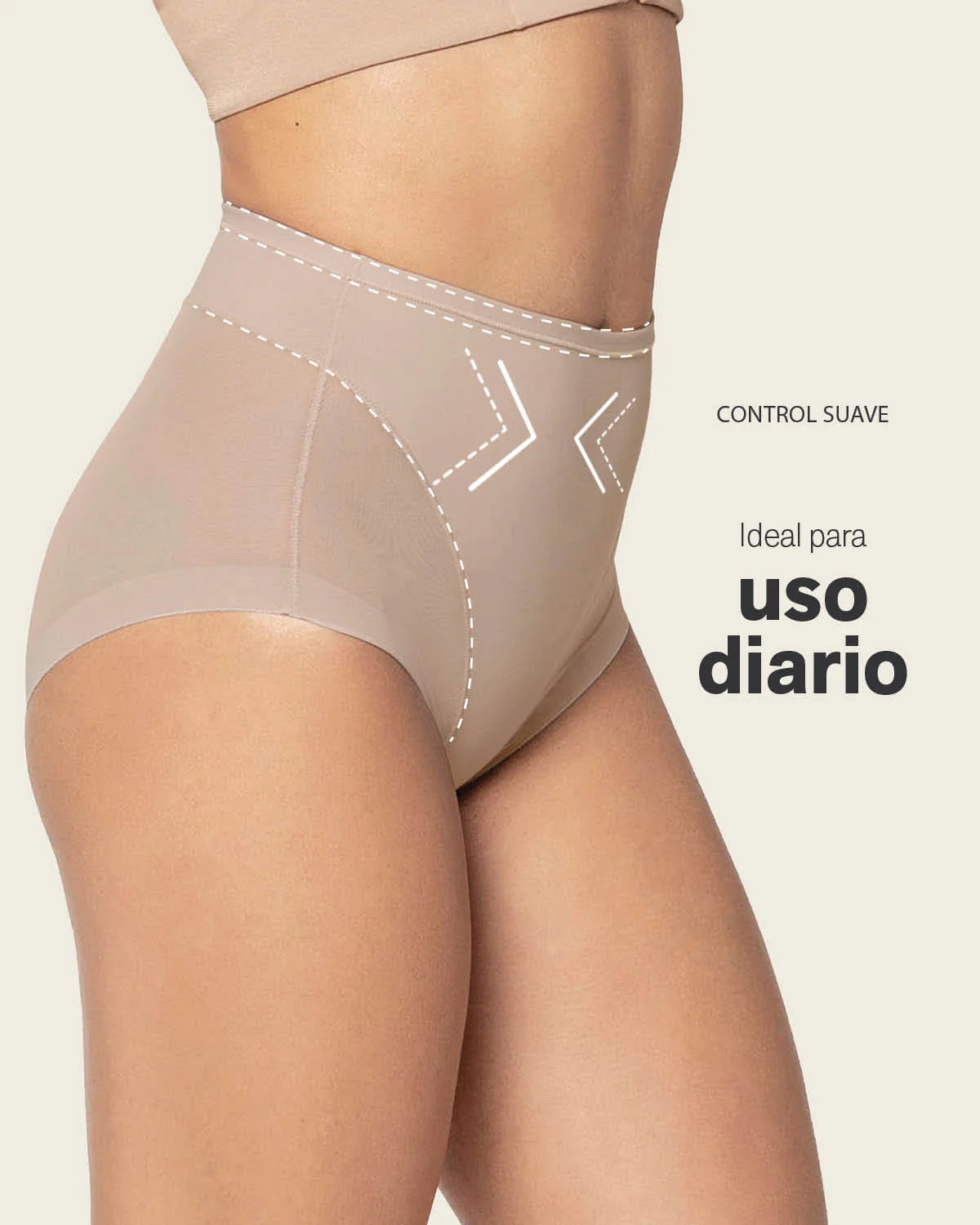 Panty clásico invisible con tul