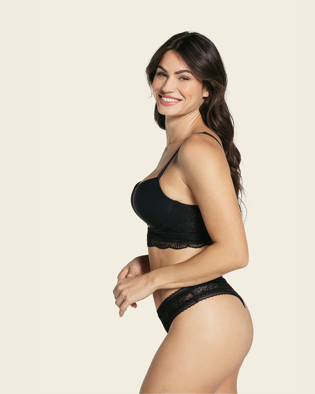 Panty brasilera en smartlace floral