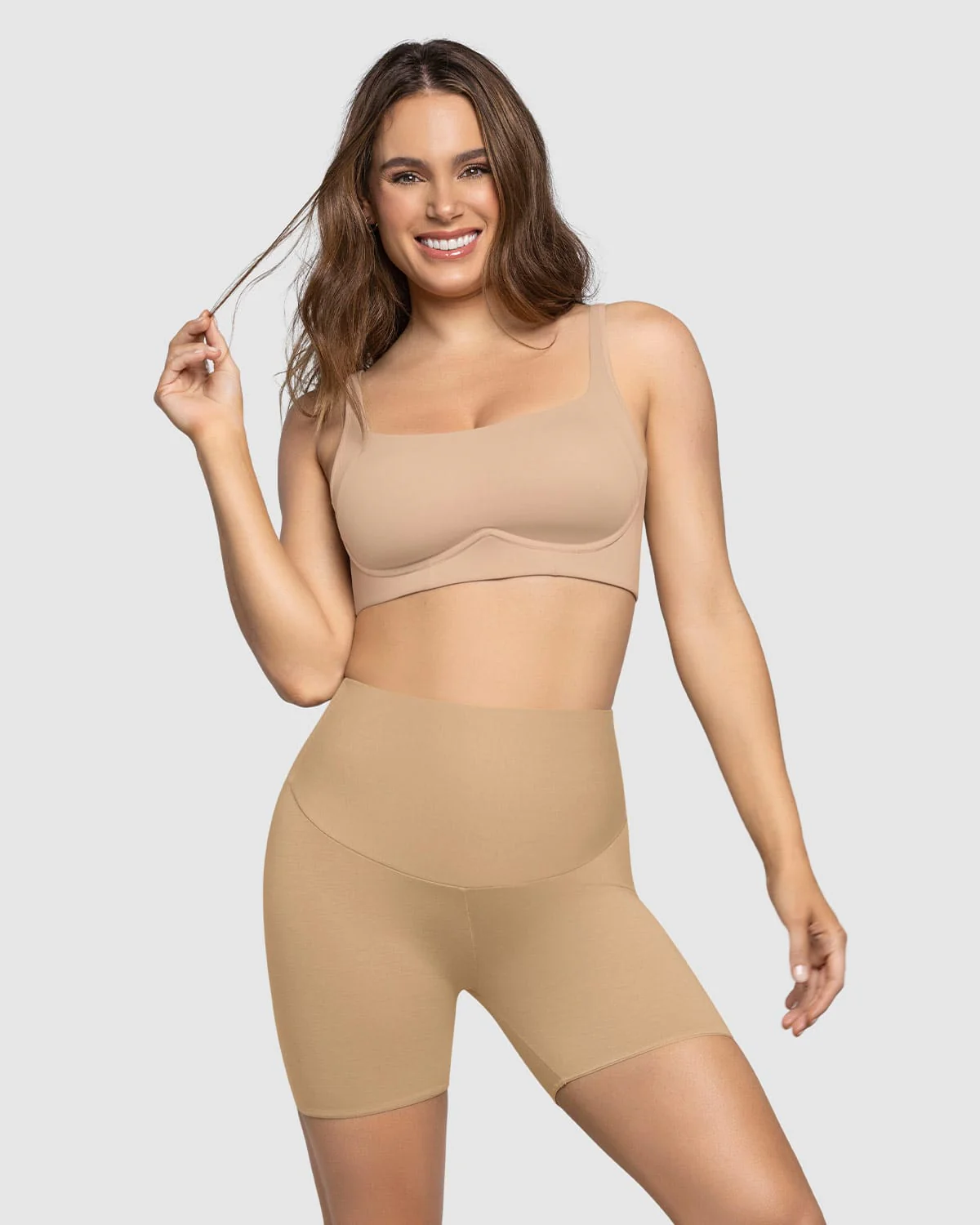 Short de control moderado en algodón