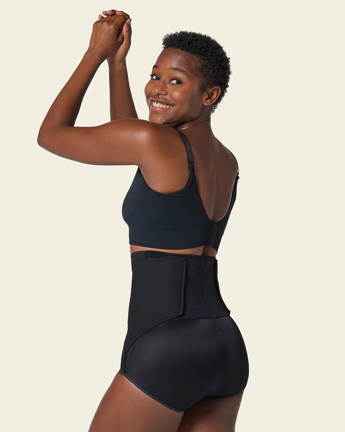 Panty faja postparto y postquirúrgico con laterales en velcro