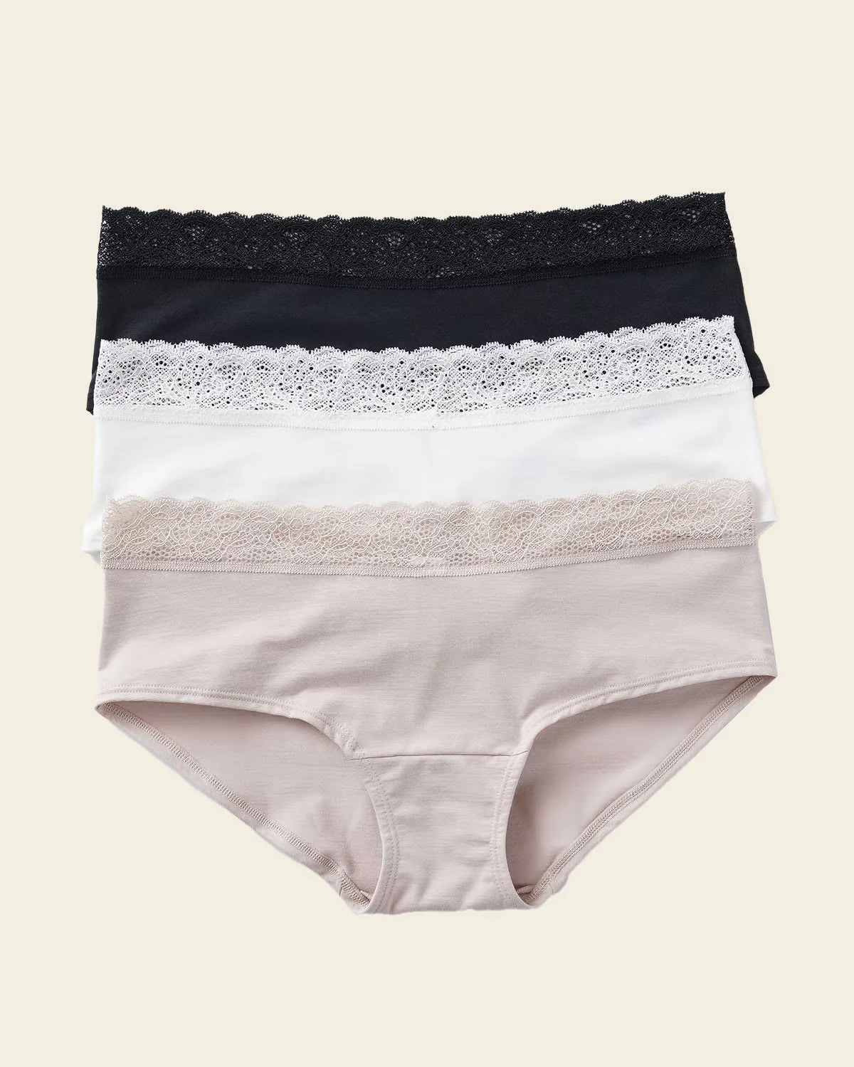 Paquete x3 panties estilo hipster total comodidad