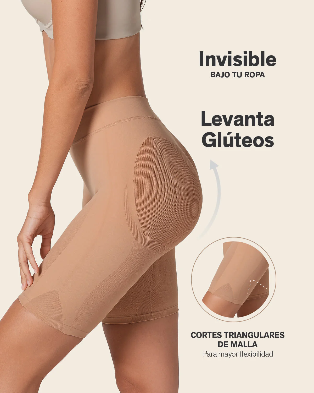 Panty faja seamless con efecto levanta glúteos