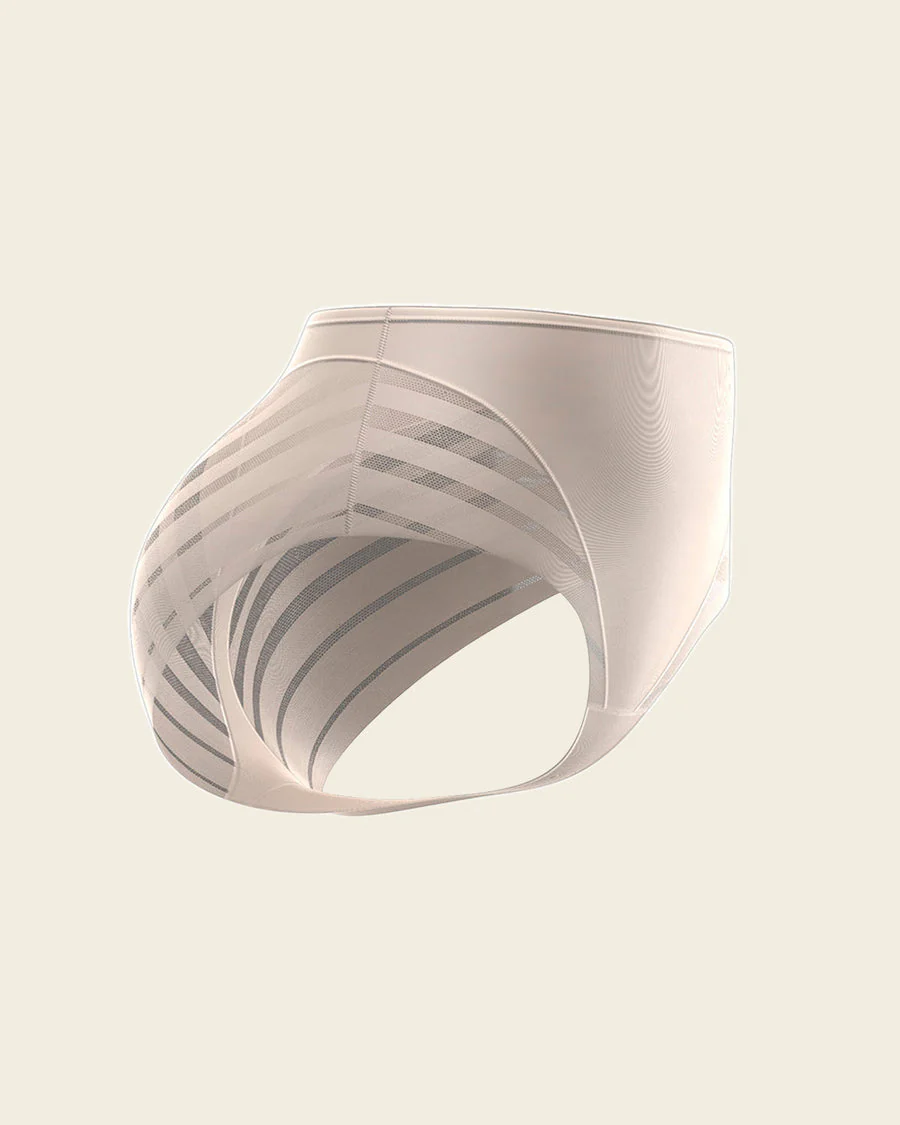 Panty faja clásico con control moderado de abdomen y bandas en tul