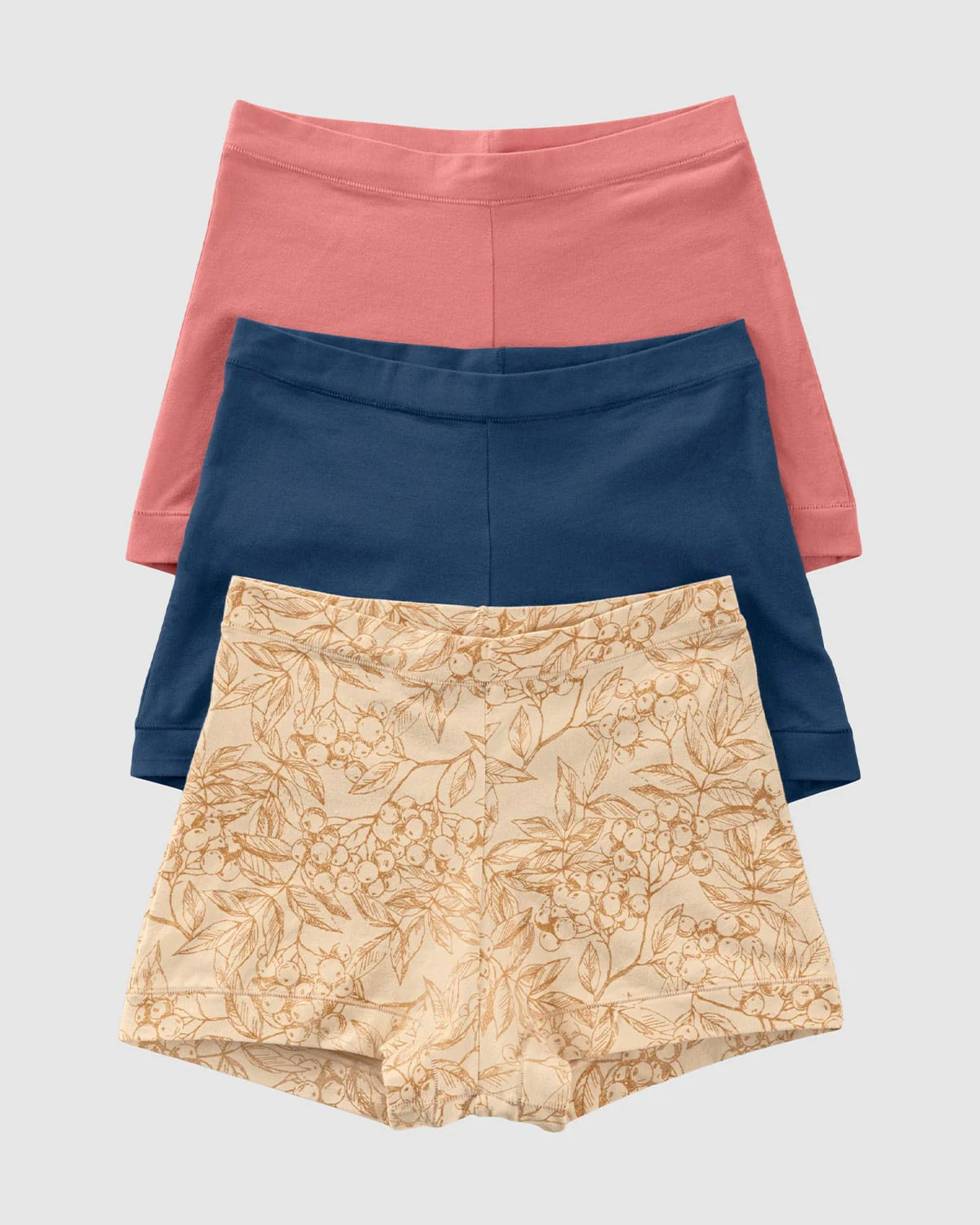 Paquete x 3 bóxers con algodón elástico