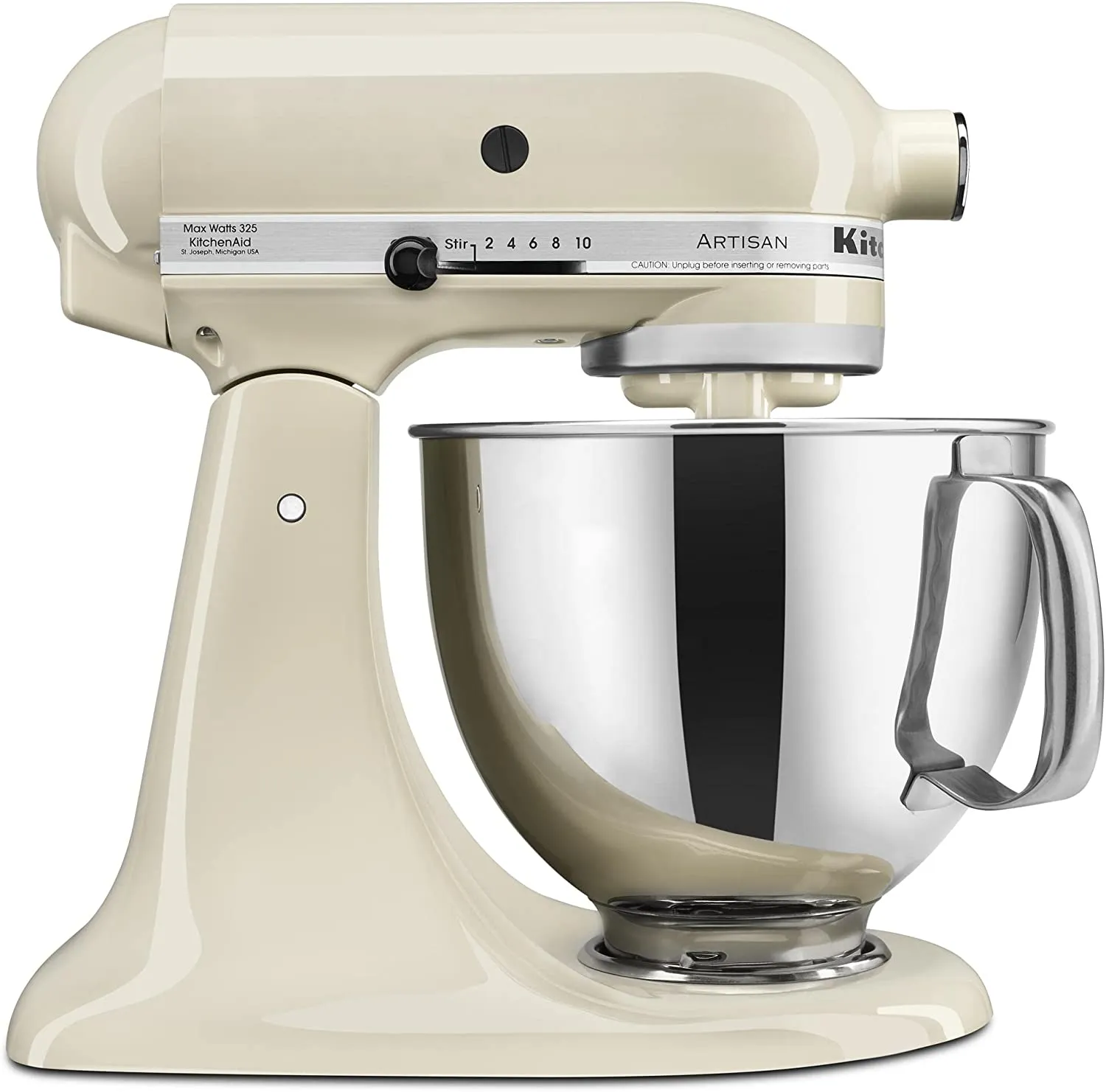 KitchenAid ® Artisan® Series  Batidora de pie con cabezal inclinado y protector de vertido