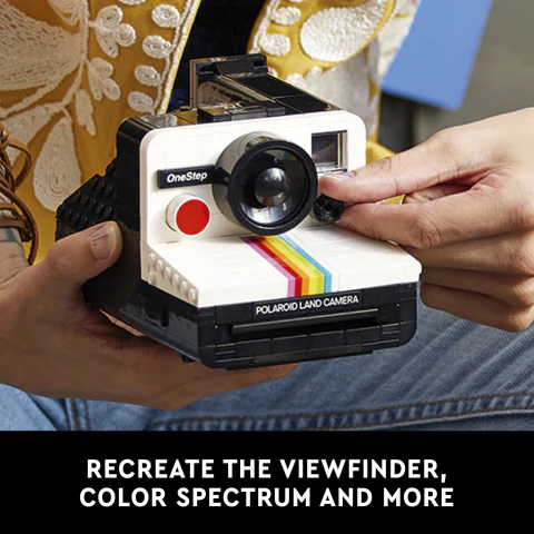 LEGO® Ideas Polaroid OneStep SX-70 Camera Collectible Adults Set 21345