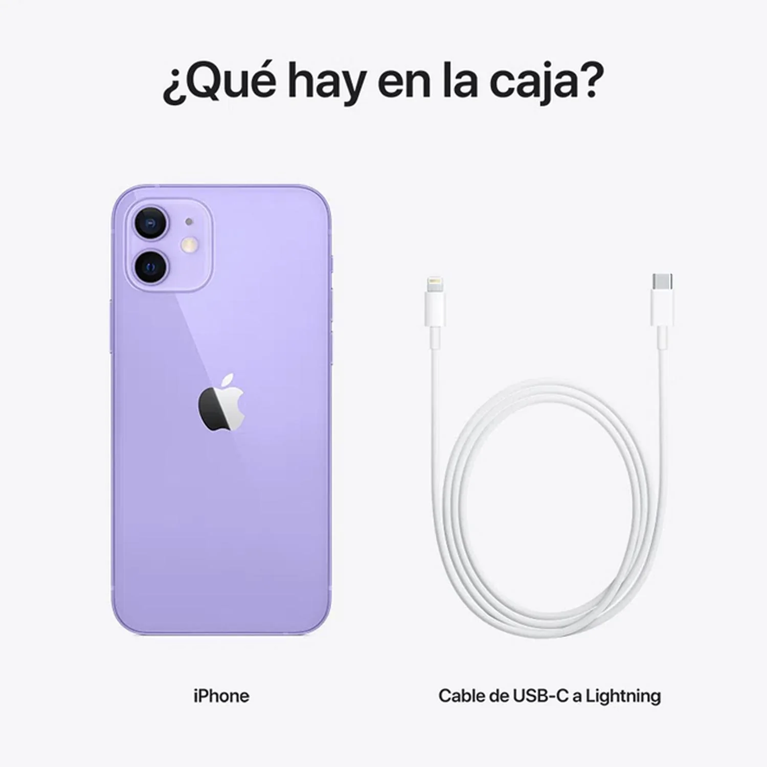 Celular APPLE iPhone 12 64GB OLED Retina 6.1 iOS 14 Morado Reacondicionado