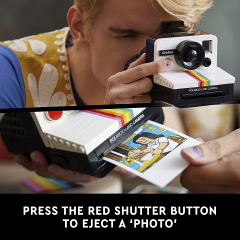 LEGO® Ideas Polaroid OneStep SX-70 Camera Collectible Adults Set 21345