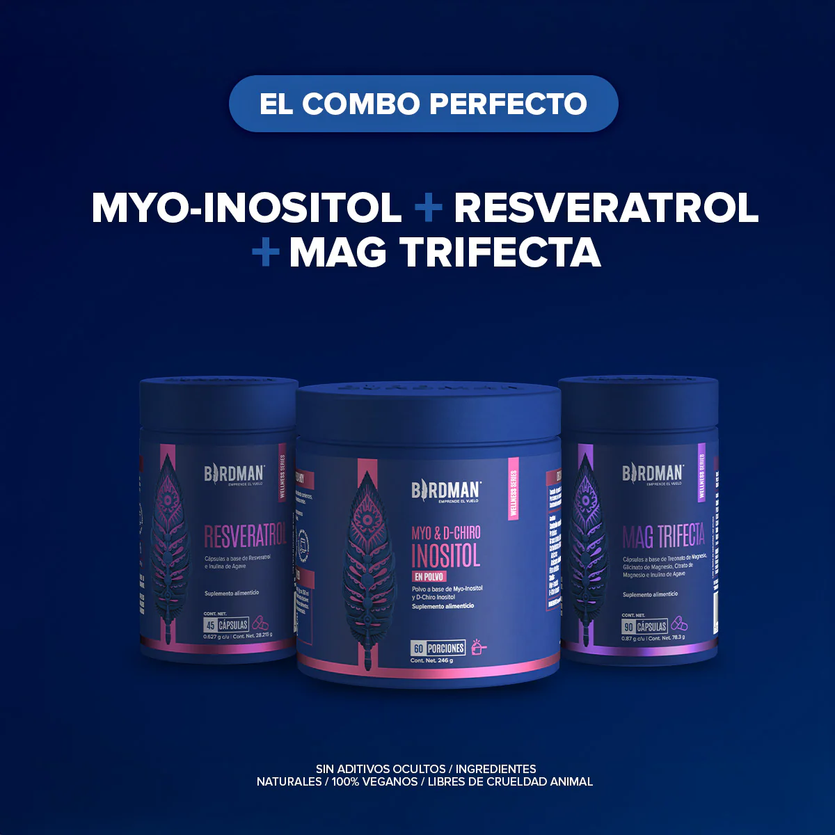 Myo & D-Chiro Inositol en Polvo - 60 Porciones - 246 g