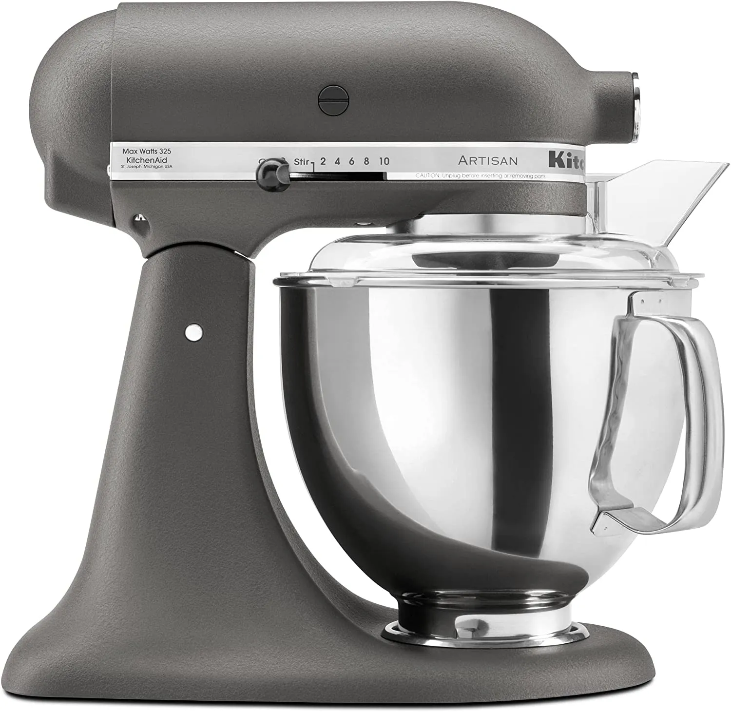 KitchenAid ® Artisan® Series  Batidora de pie con cabezal inclinado y protector de vertido