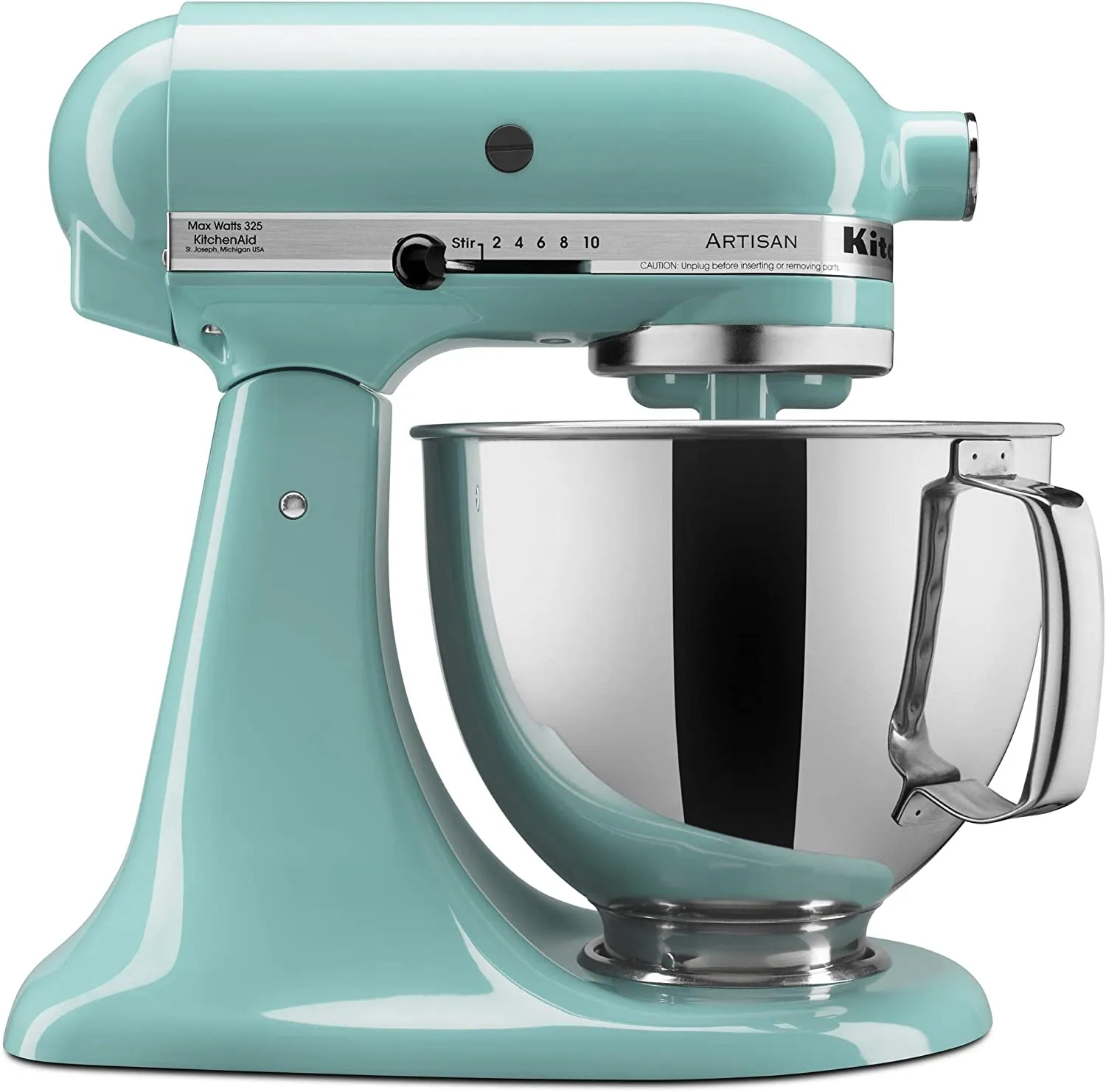 KitchenAid ® Artisan® Series  Batidora de pie con cabezal inclinado y protector de vertido