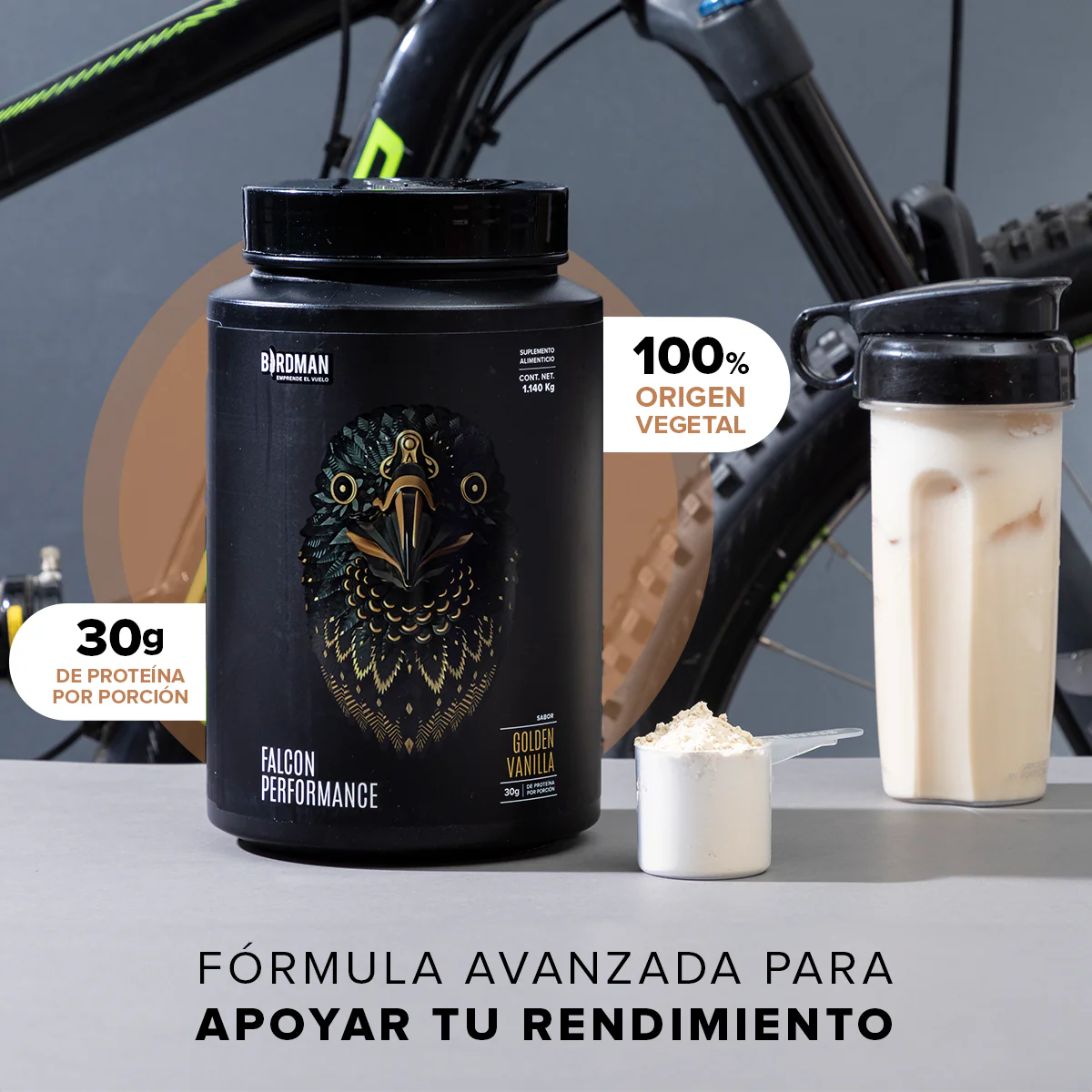 Falcon Performance Golden Vanilla 1.14 kg - 30 Servicios