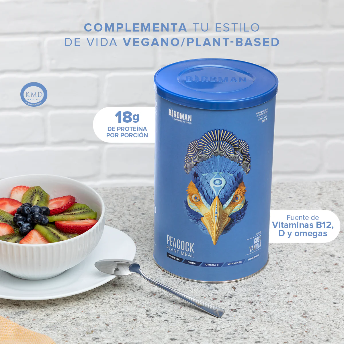 Peacock Plant Meal Coco Vainilla 882 g - 21 Servicios