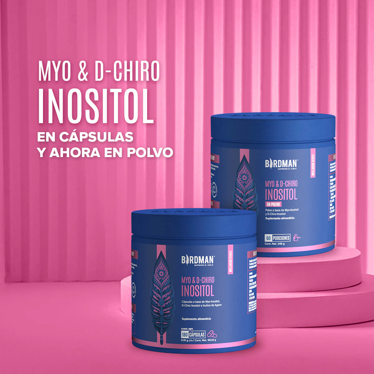 Myo & D-Chiro Inositol en Polvo - 60 Porciones - 246 g