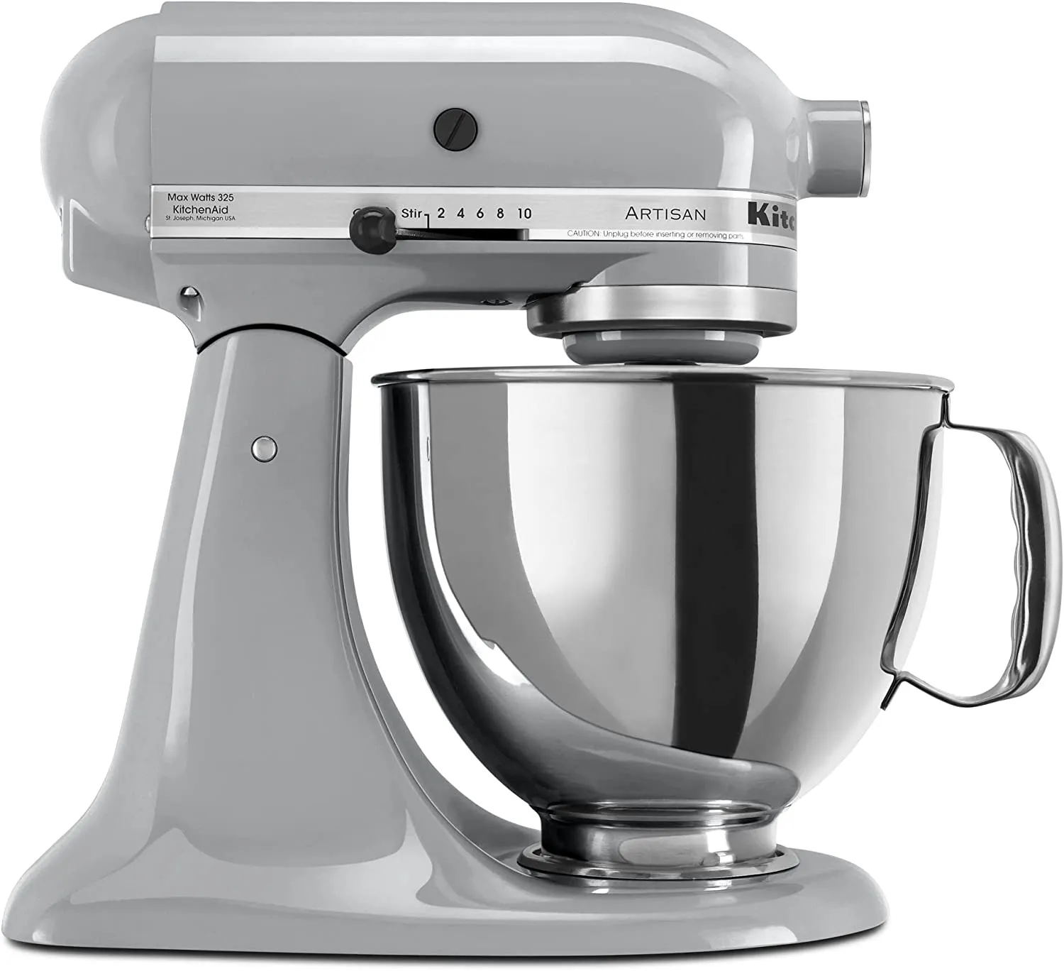 KitchenAid ® Artisan® Series  Batidora de pie con cabezal inclinado y protector de vertido