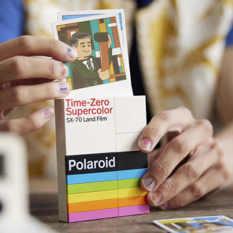 LEGO® Ideas Polaroid OneStep SX-70 Camera Collectible Adults Set 21345