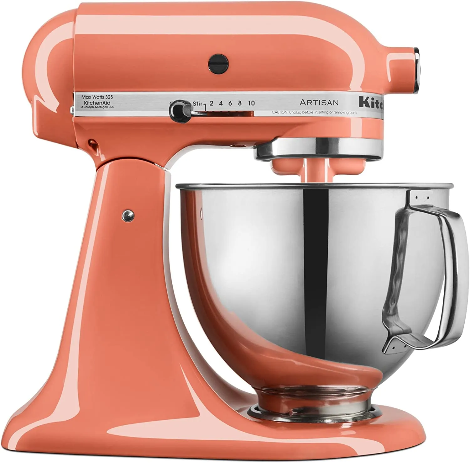 KitchenAid ® Artisan® Series  Batidora de pie con cabezal inclinado y protector de vertido