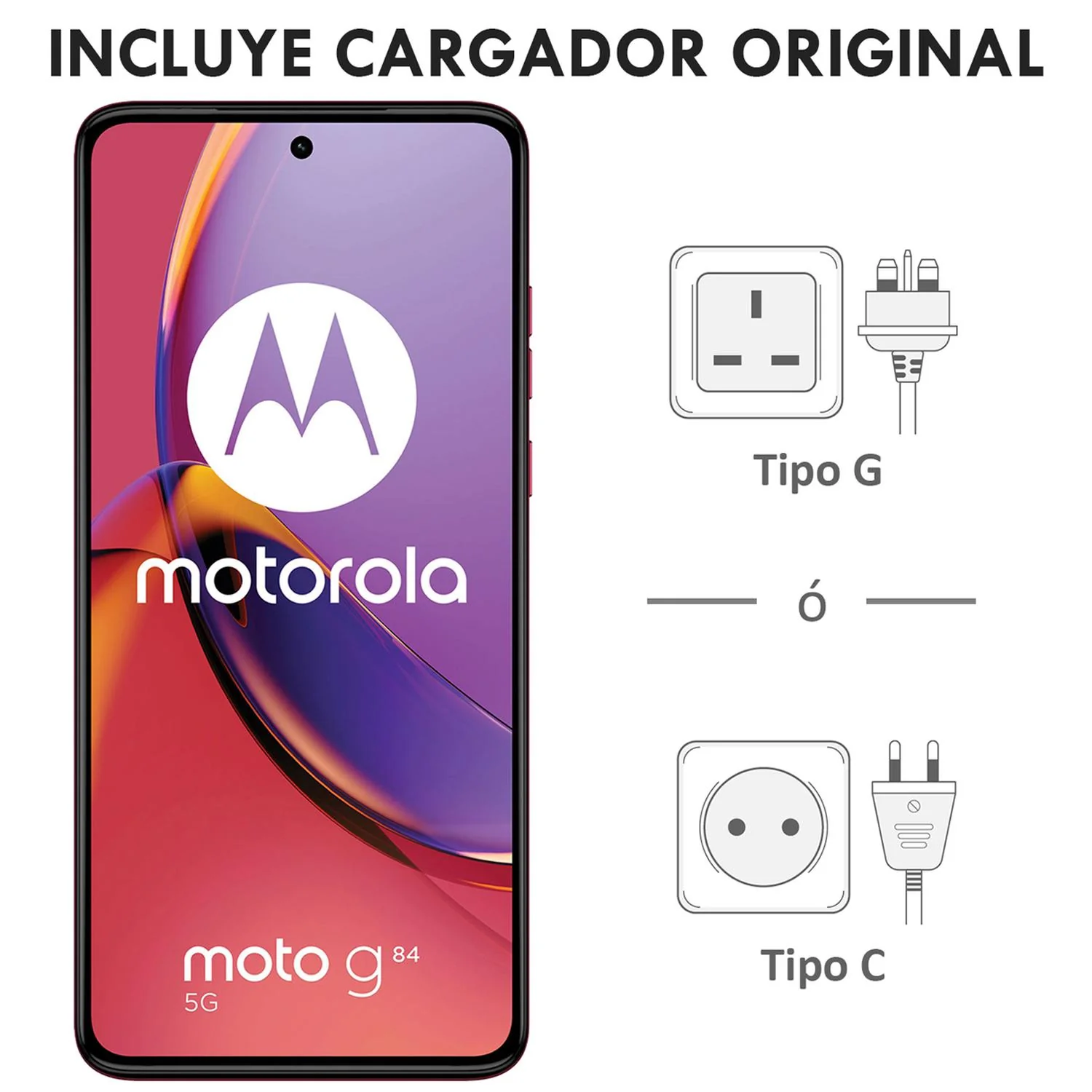Celular MOTOROLA Moto G84 5G 12GB 256GB 6.5