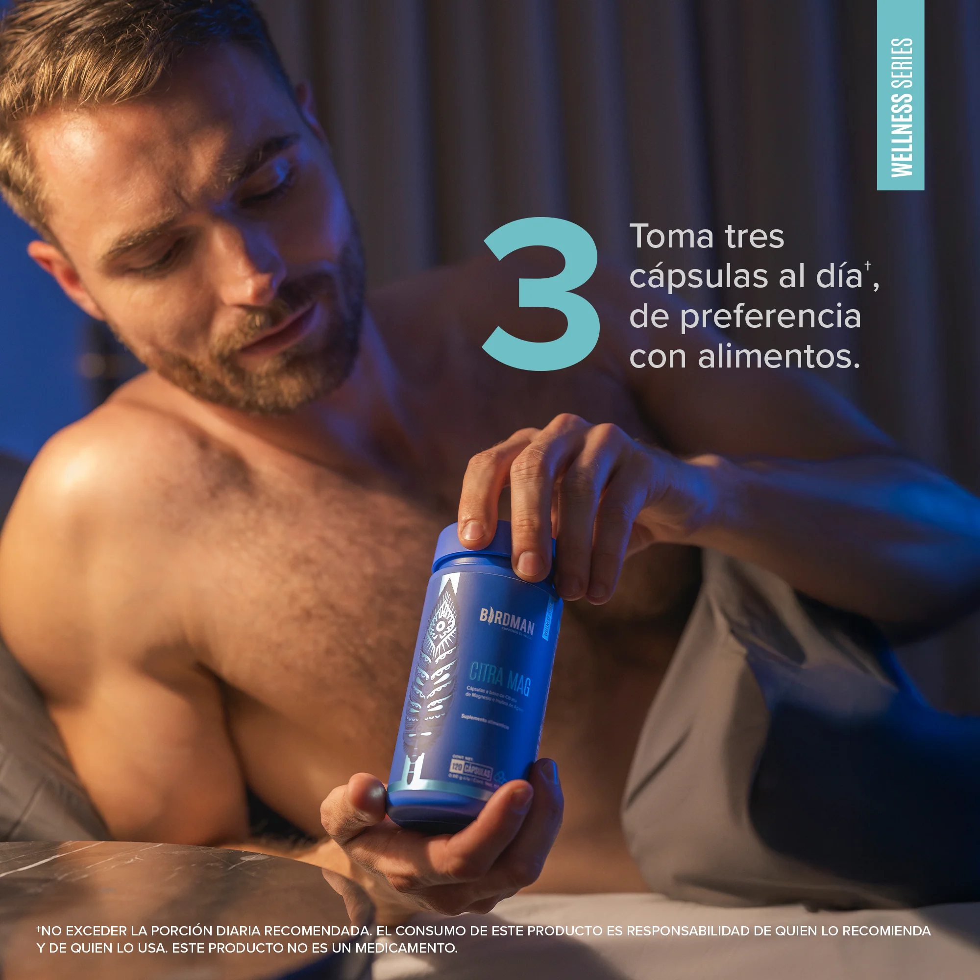 Citrato de Magnesio - 240 Cápsulas - 80 Porciones