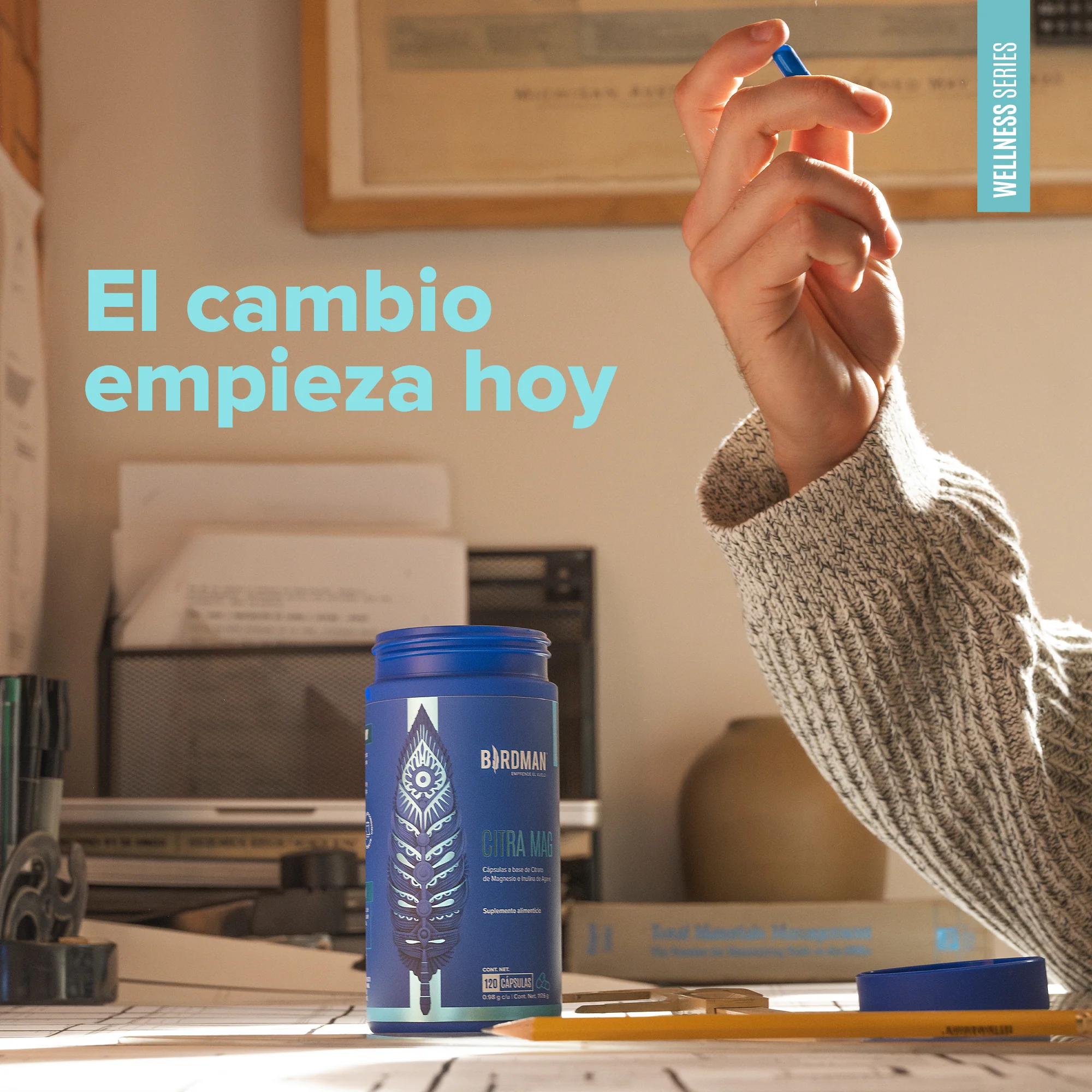 Citrato de Magnesio - 240 Cápsulas - 80 Porciones