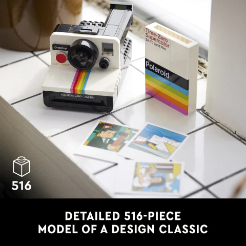 LEGO® Ideas Polaroid OneStep SX-70 Camera Collectible Adults Set 21345