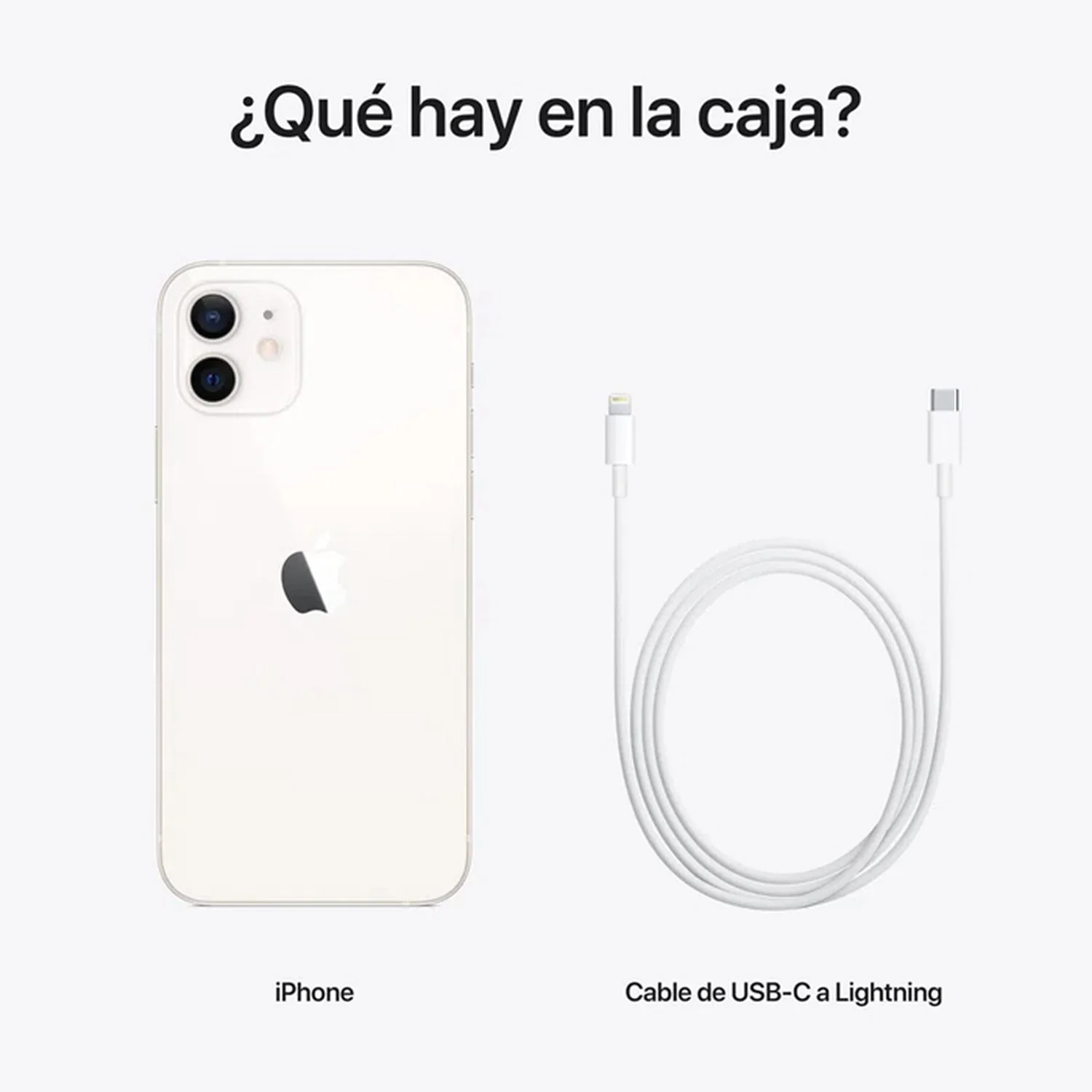 Celular APPLE iPhone 12 128GB OLED Retina 6.1 iOS 14 Blanco Reacondicionado
