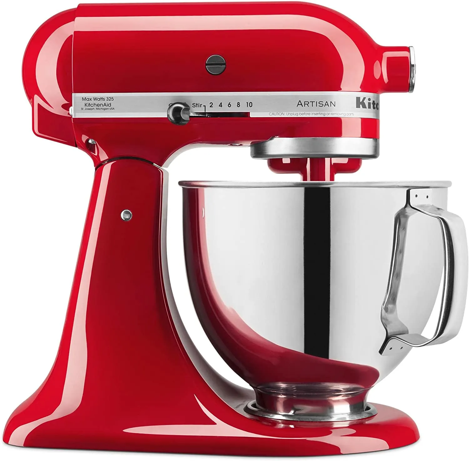 KitchenAid ® Artisan® Series  Batidora de pie con cabezal inclinado y protector de vertido