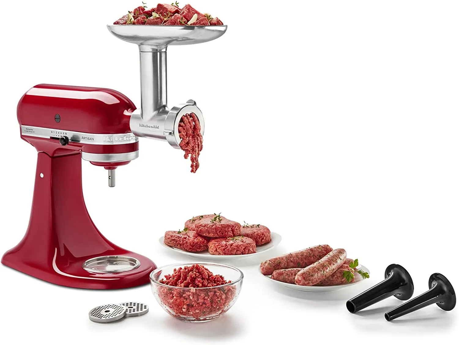 KitchenAid ® Artisan® Series  Batidora de pie con cabezal inclinado y protector de vertido