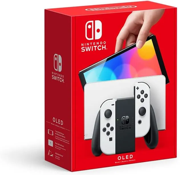 Nintendo Switch OLED w/ White Joy-Con - Standard Edition (Internacional)