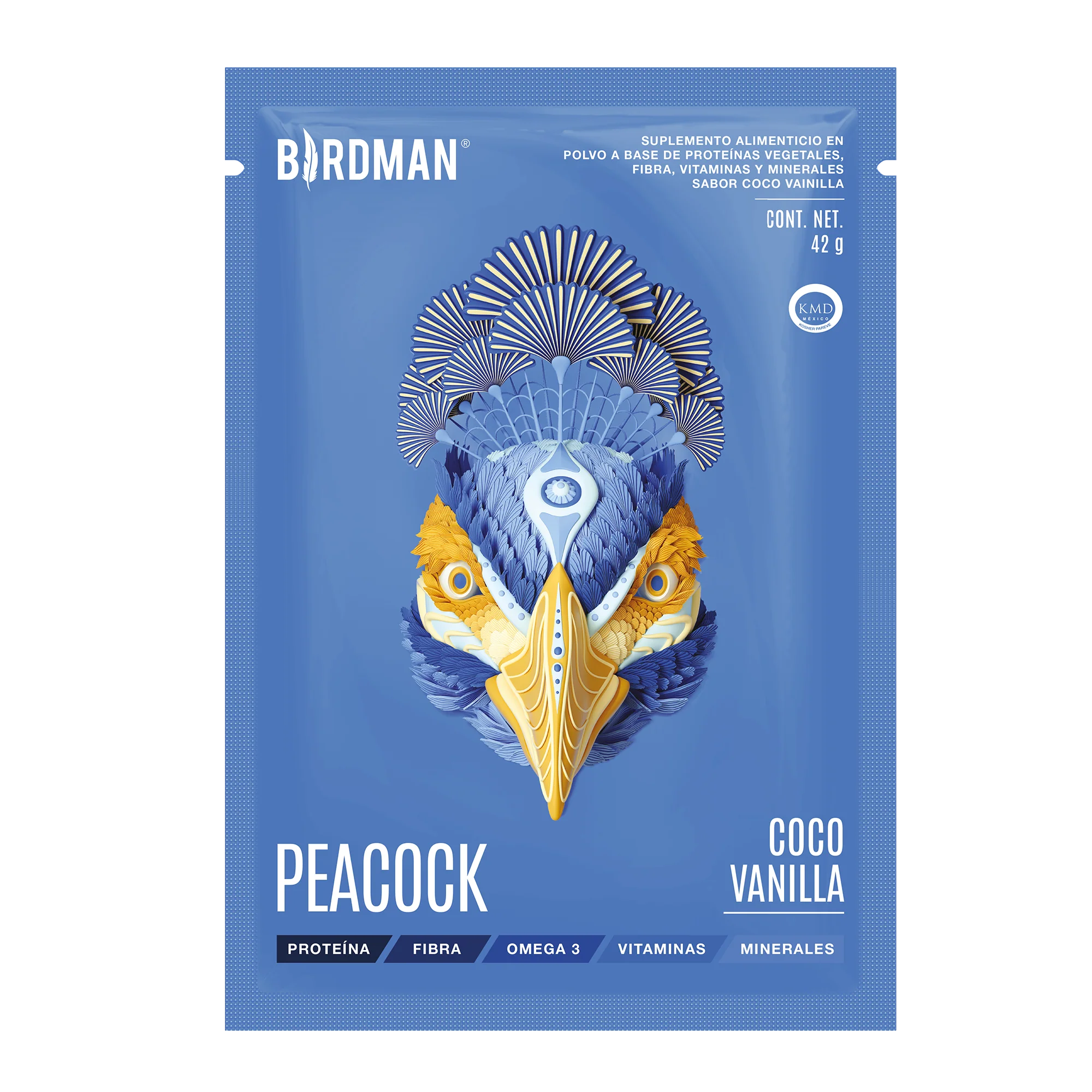 Peacock Plant Meal Coco-Vainilla 10 Pack Sobres pack