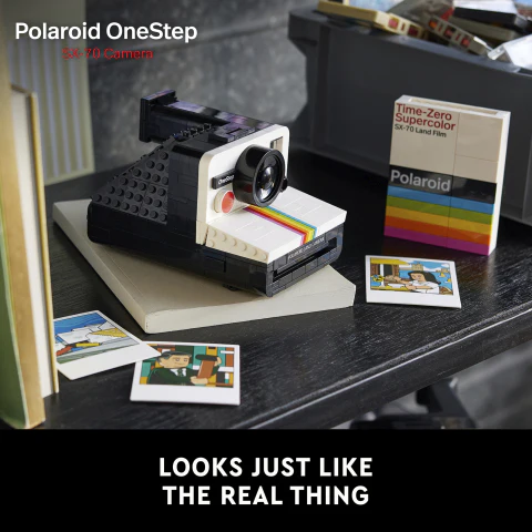 LEGO® Ideas Polaroid OneStep SX-70 Camera Collectible Adults Set 21345