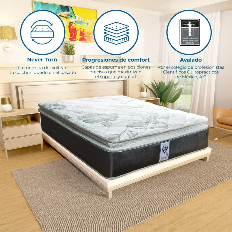 Colchón Matrimonial Ortopédico De Confort Medio Spring Air Smith