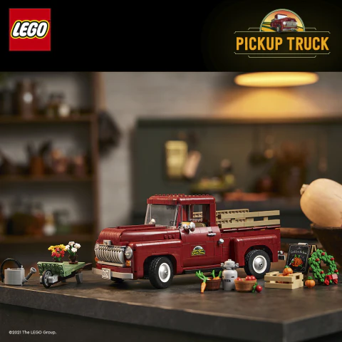 LEGO® ICONS Pickup Truck Building Kit for Adults 10290