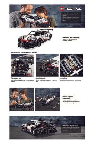 LEGO® Technic Porsche 911 RSR 42096