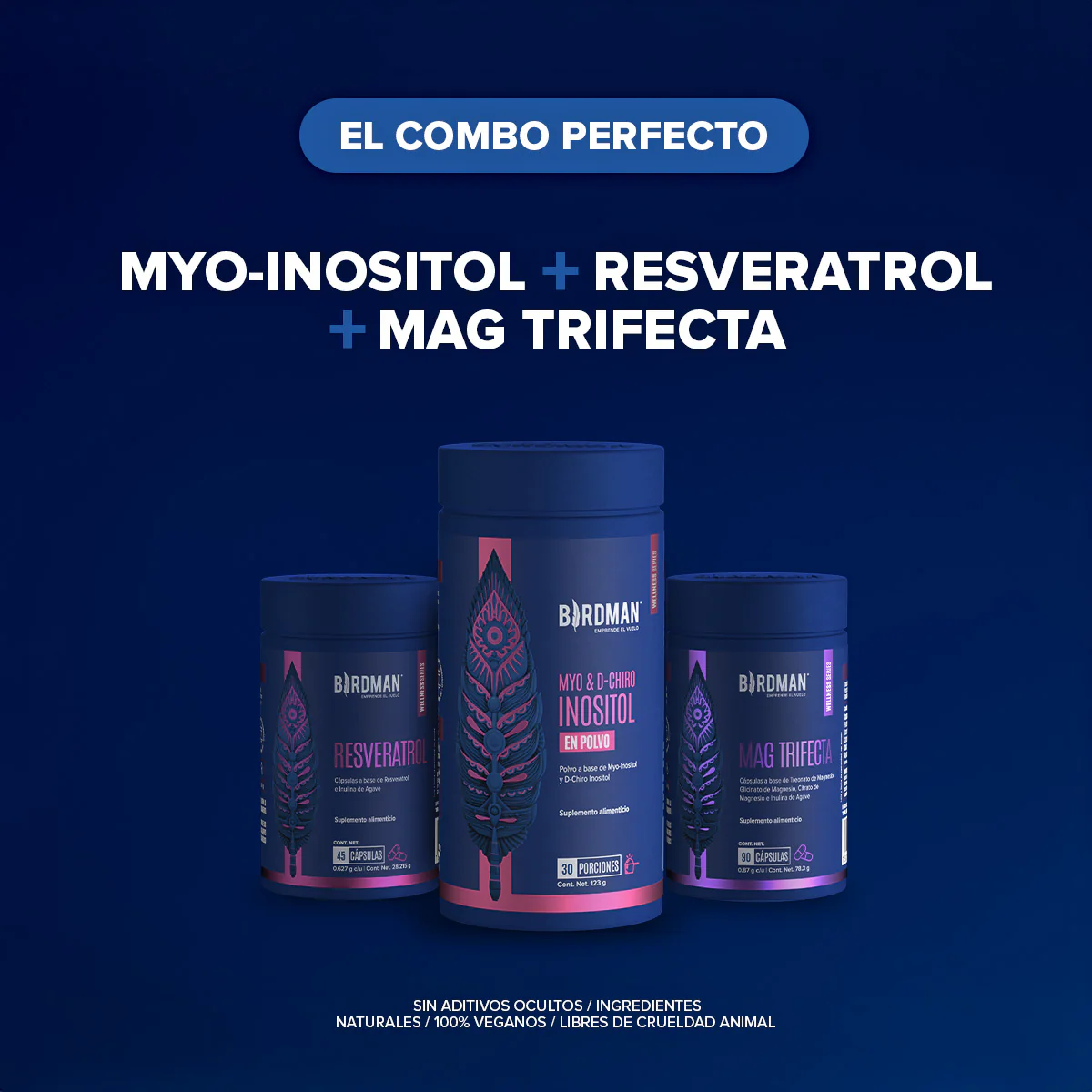 Myo & D-Chiro Inositol en Polvo - 30 Porciones - 123 g