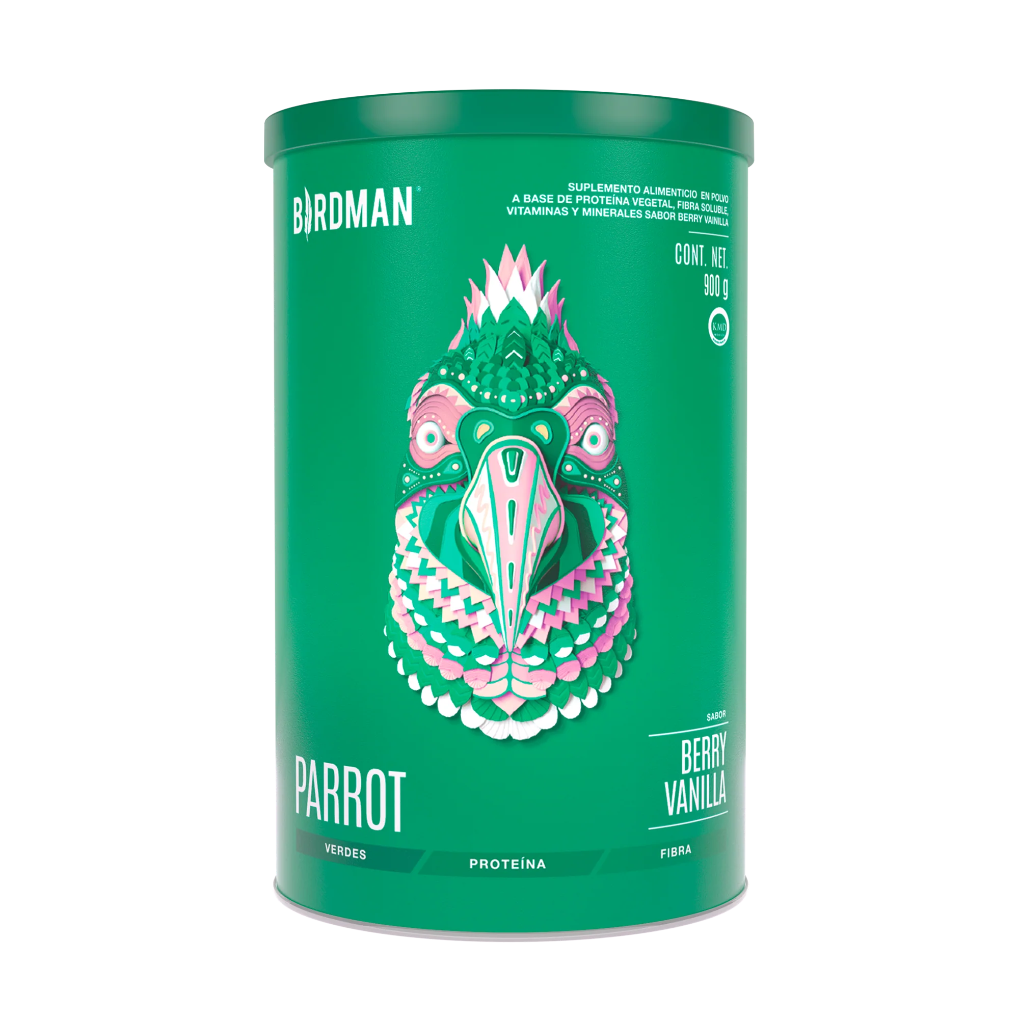 Parrot Greens & Protein Berry Vainilla 900 g - 30 Servicios
