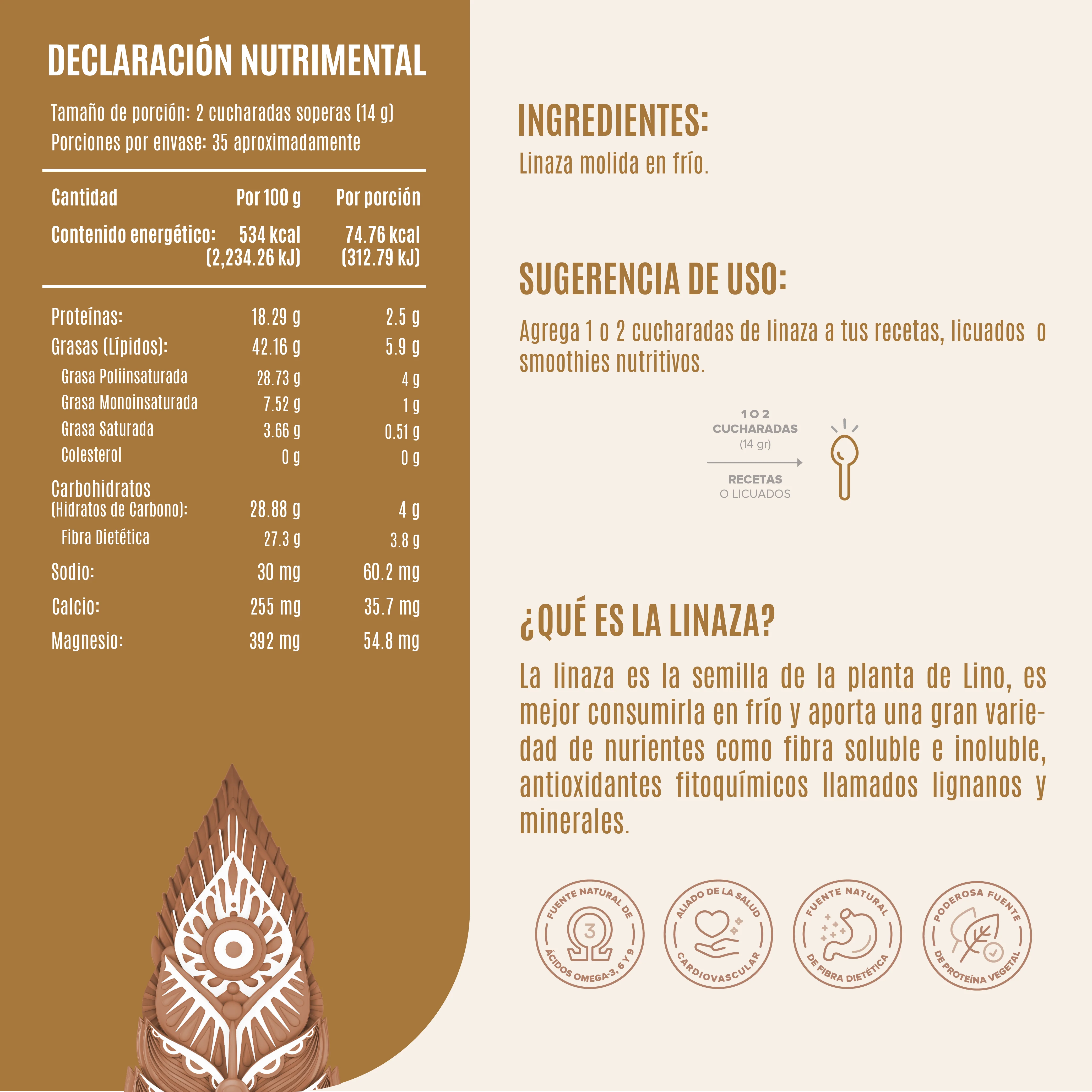 Linaza Molida 500 gr