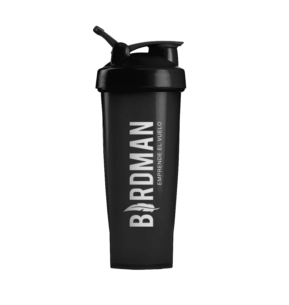 Botella Shaker Birdman Negro pack