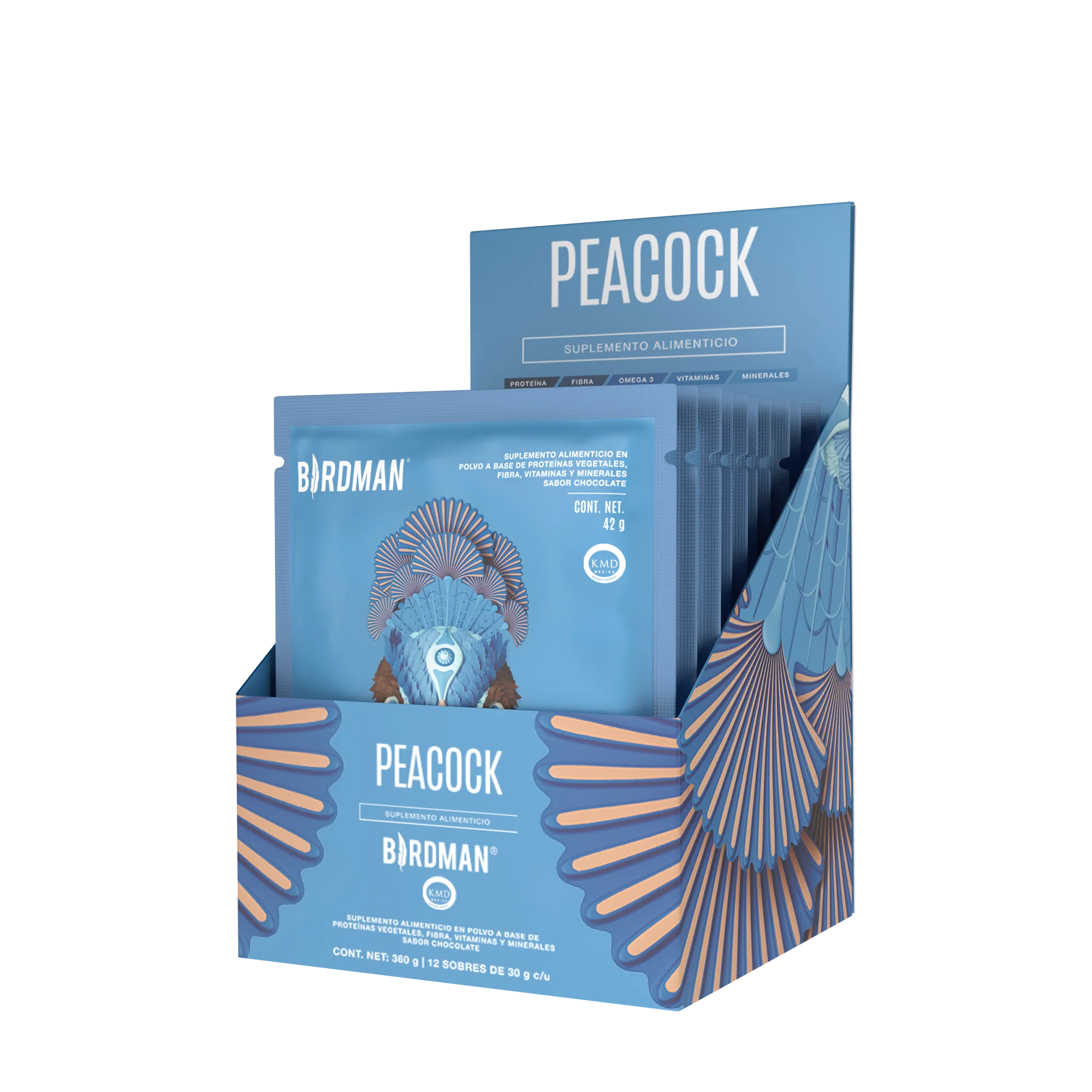 Peacock Plant Meal Coco-Vainilla 10 Pack Sobres pack